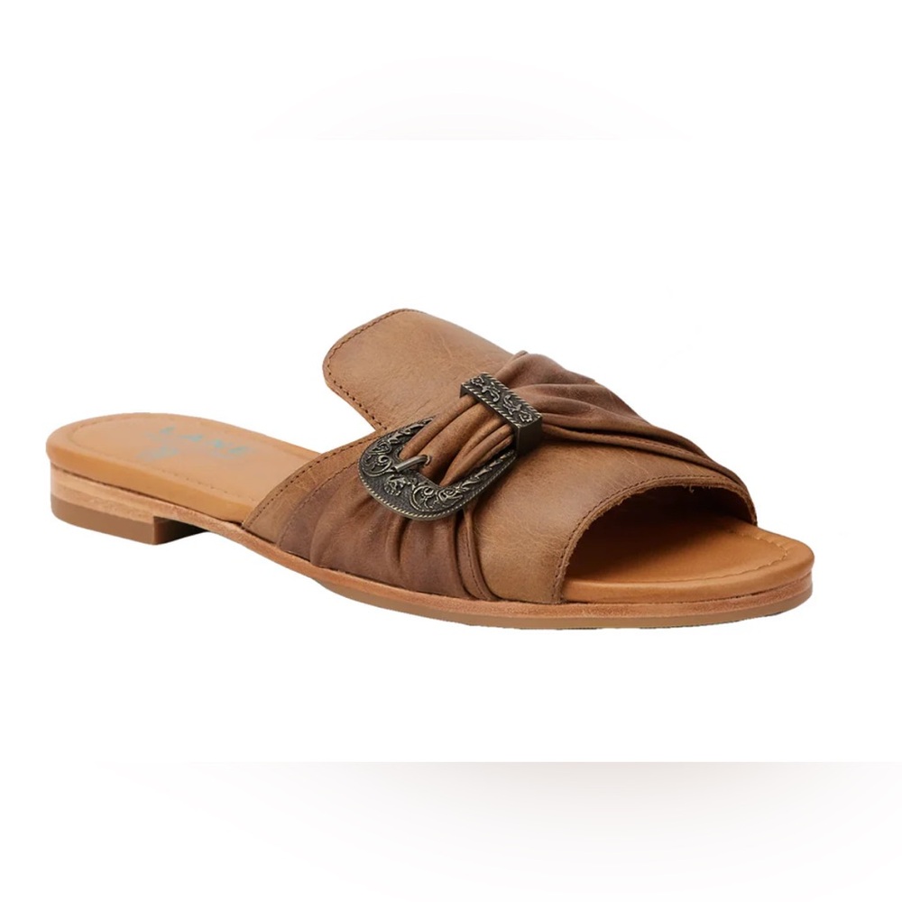 Lane Boots Pony Up Slide Sandals Clay Brown size 7.5